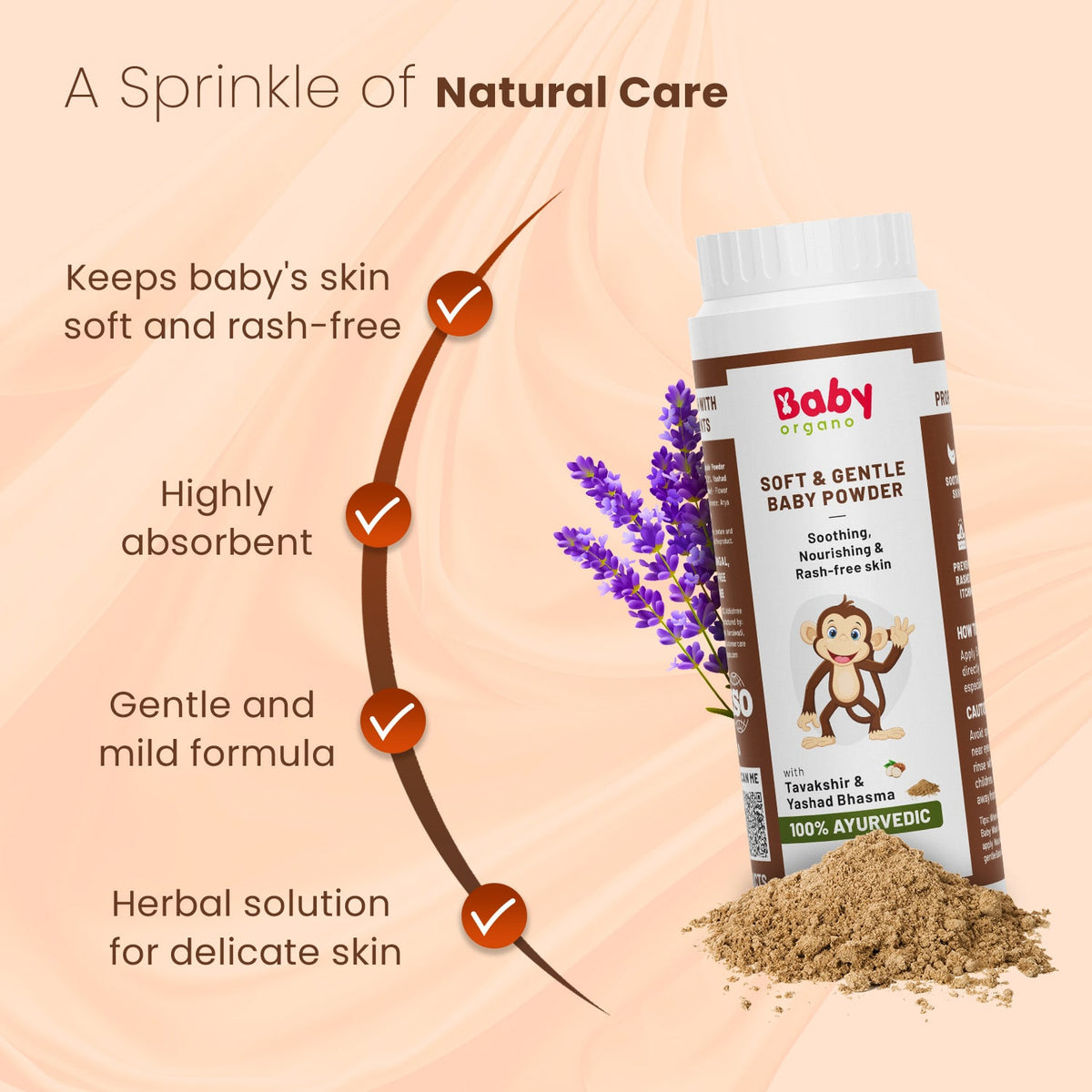 BabyOrgano Powder – A Sprinkle of Natural Care for Gentle Baby Skin