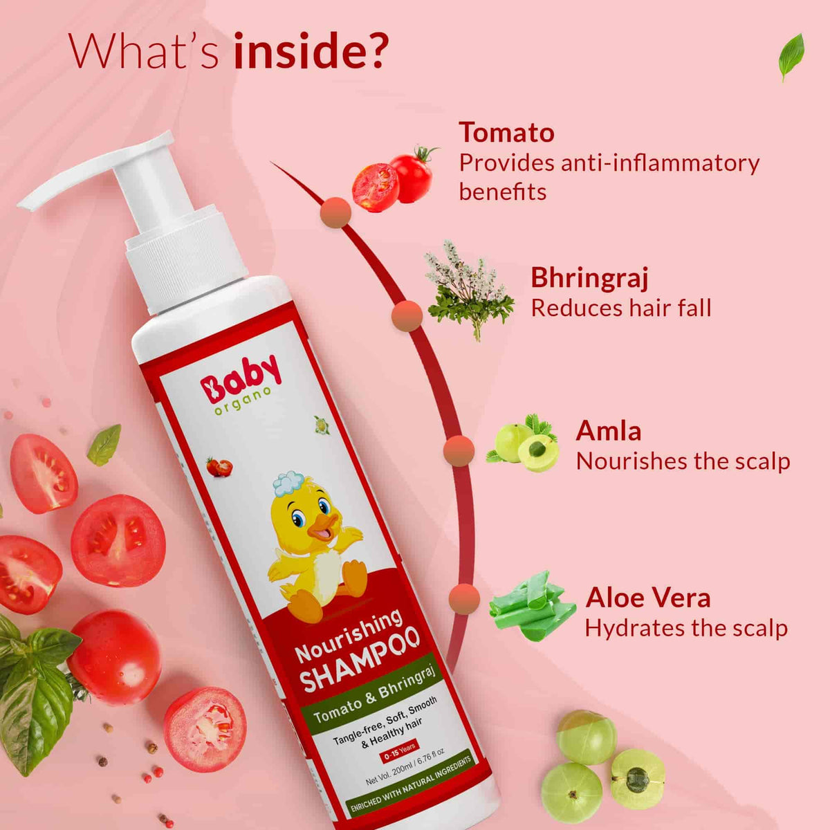 BabyOrgano Shampoo – What's Inside: Gentle Ingredients for Baby's Hair Care