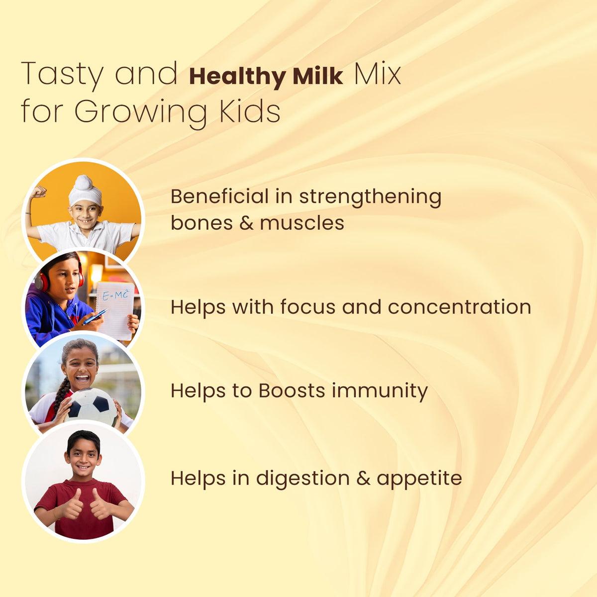 Herbal Chocovita Milk Mix & Nutrition Drink (2 to 15 Years) | Supports Weight & Height Gain