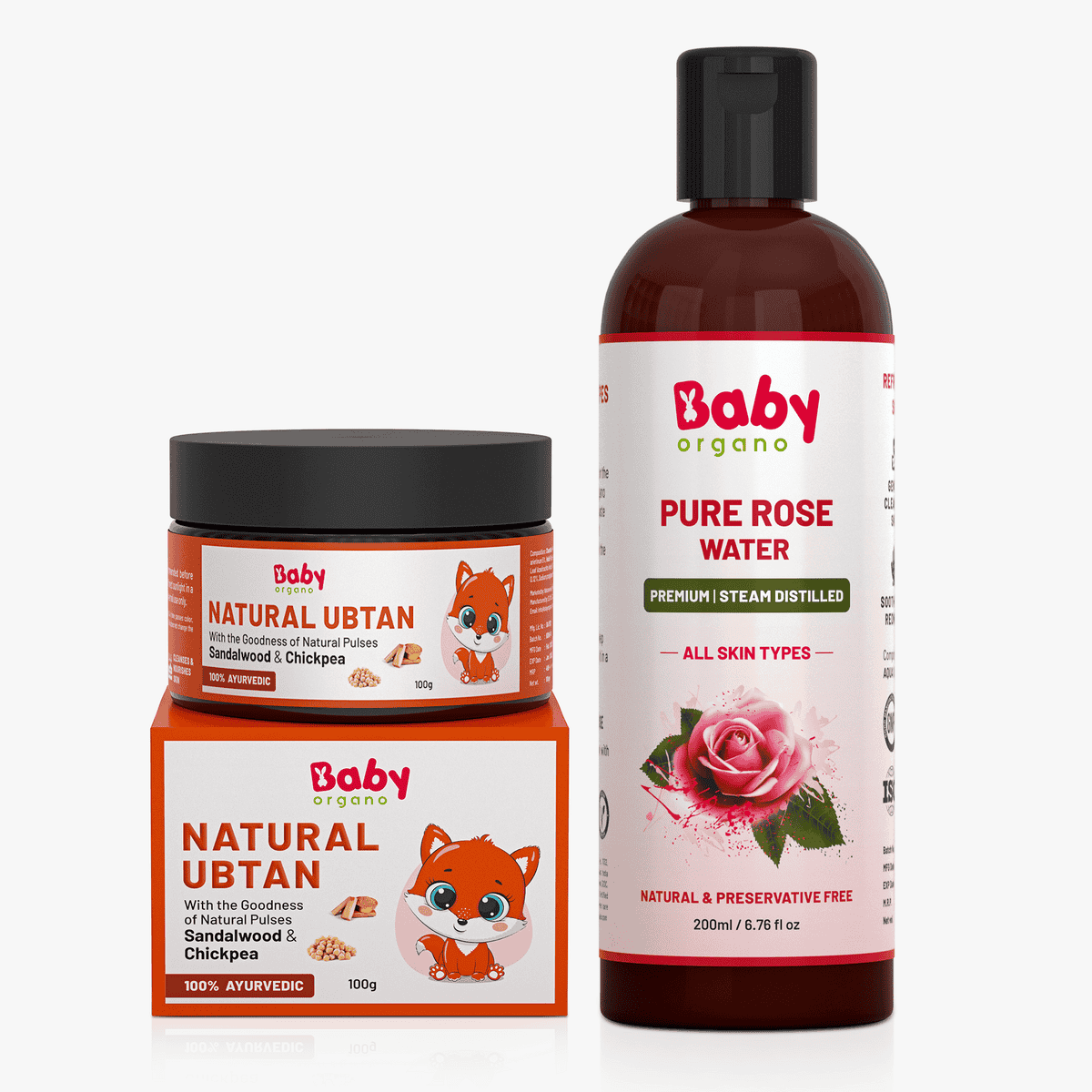 Natural Ubtan + Pure Rose Water | Made from Ayurvedic Herbs