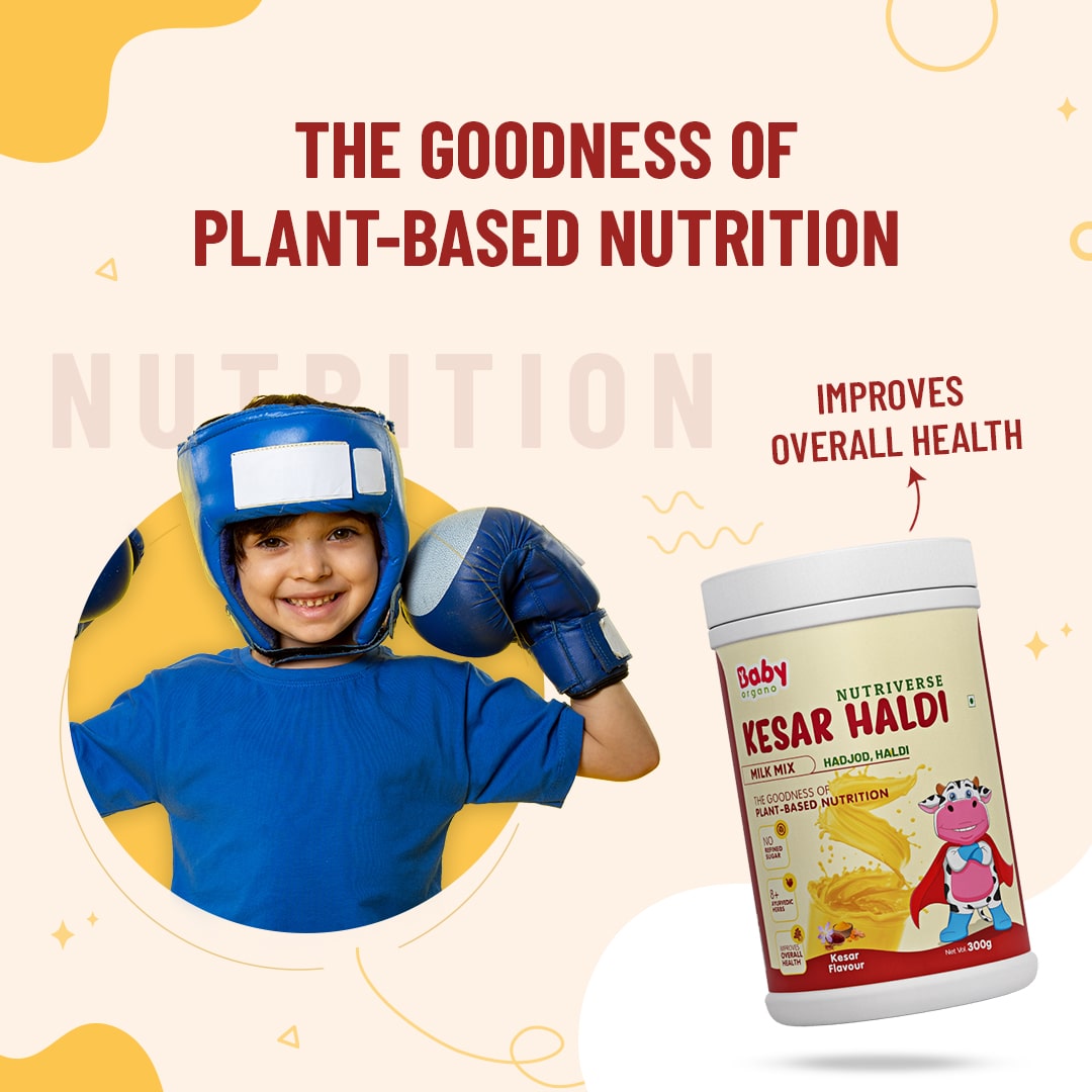 Kesar Haldi Milk Mix | Boost immunity, Strengthen bones & muscles (2 to 15 Years)