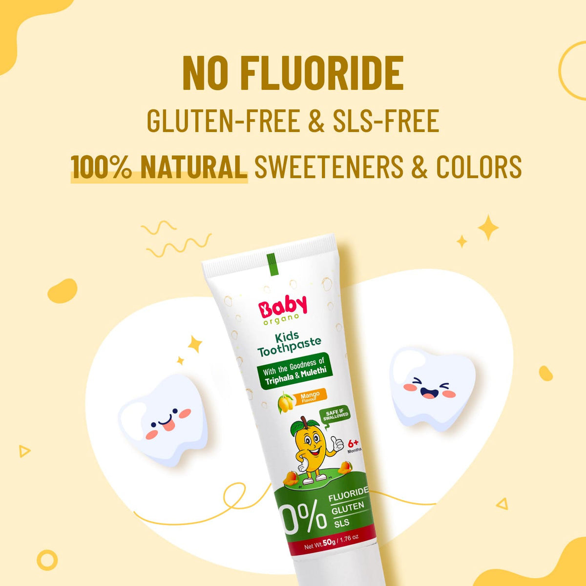 Kid's Toothpaste | Protection Against Cavities (6+ Months) | India's 1st Clinically Approved Herbal Toothpaste