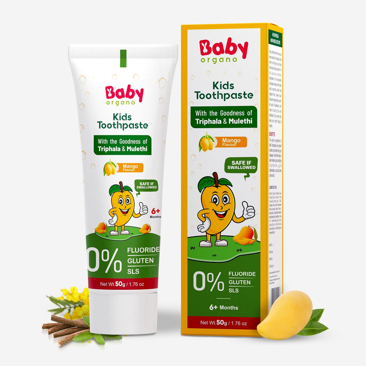 Herbal Kid's Toothpaste | Protection Against Cavities (6+ Months)