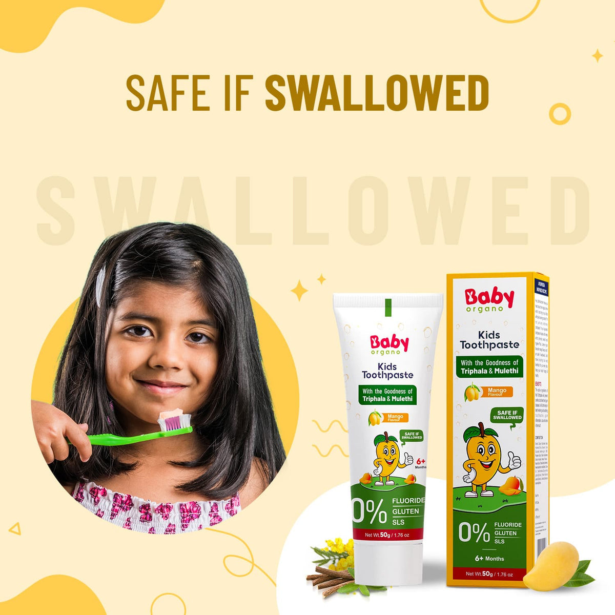 Herbal Kid's Toothpaste | Protection Against Cavities (6+ Months)